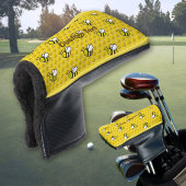 Honeybee Cartoon Pattern Golf Headcover