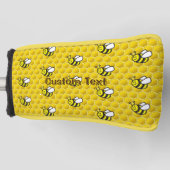 Honeybee Cartoon Pattern Golf Headcover (Vorderseite)