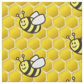 Honeybee Cartoon Pattern Stoff (Nahaufnahme)