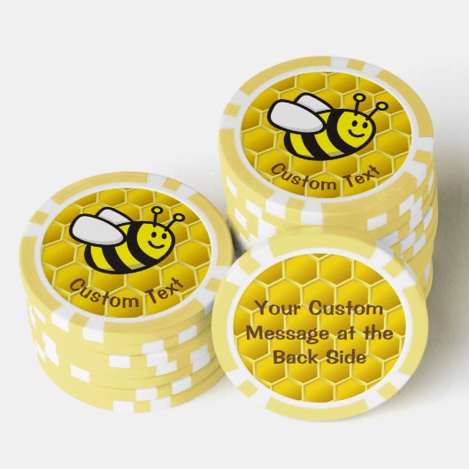 Honeybee-Cartoon Pokerchips (Stapel)