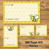 Honeybee-Cartoon Post-it Klebezettel