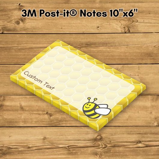 Honeybee-Cartoon Post-it Klebezettel