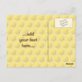 Honeybee-Cartoon Postkarte (Rückseite)