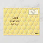 Honeybee-Cartoon Postkarte (Rückseite)
