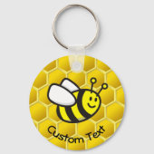 Honeybee Cartoon Schlüsselanhänger (Vorderseite)