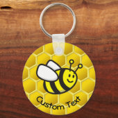 Honeybee Cartoon Schlüsselanhänger (Vorderseite)