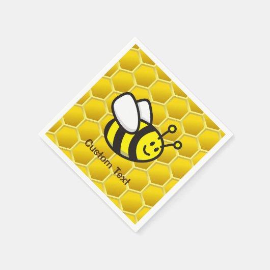 Honeybee-Cartoon Serviette (Ecke)
