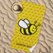 Honeybee-Cartoon Strandtuch