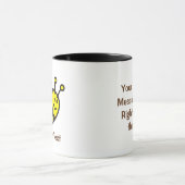 Honeybee-Cartoon Tasse (Zentrum)