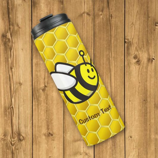 Honeybee-Cartoon Thermosbecher