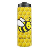Honeybee-Cartoon Thermosbecher (Vorderseite)
