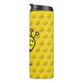 Honeybee-Cartoon Thermosbecher (Nach rechts gedreht)