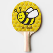 Honeybee-Cartoon Tischtennis Schläger (Rückseite)