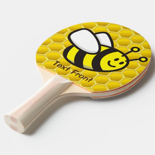 Honeybee-Cartoon Tischtennis Schläger (Vorderseite)