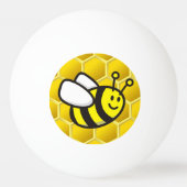 Honeybee-Cartoon Tischtennisball (Vorderseite)