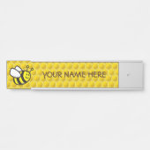 Honeybee-Cartoon Türschild (Vorderseite )
