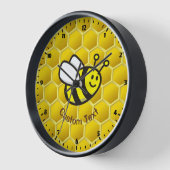 Honeybee-Cartoon Uhr (Winkel)