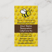 Honeybee Cartoon Vertikal Visitenkarte (Vorderseite)