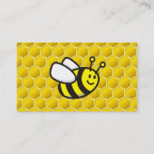 Honeybee-Cartoon Visitenkarte (Rückseite)