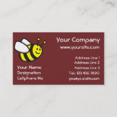 Honeybee-Cartoon Visitenkarte (Vorderseite)