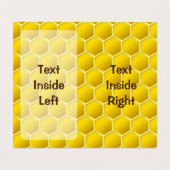 Honeybee-Cartoon Visitenkarten (Innenseite Aufgefaltet)