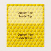 Honeybee-Cartoon Visitenkarten (Innenseite Aufgefaltet)