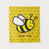 Honeybee-Cartoon Wandteppich (Vorderseite)