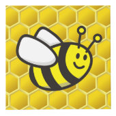 Honeybee-Cartoon Würfel (Vorderseite)