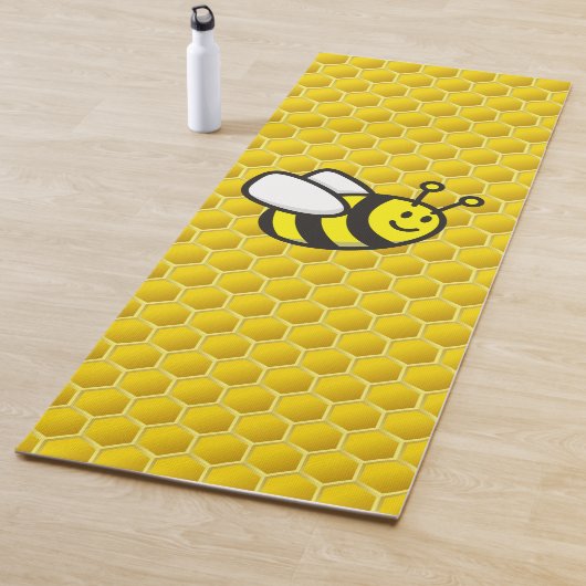 Honeybee-Cartoon Yogamatte (Beispiel)