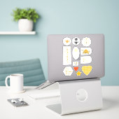 Honeybee Custom-Cut Vinyl Sticker (Laptop auf Schreibtisch)