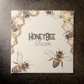HoneyBee Farm Honeycomb Bees | KERAMIK Fliese
