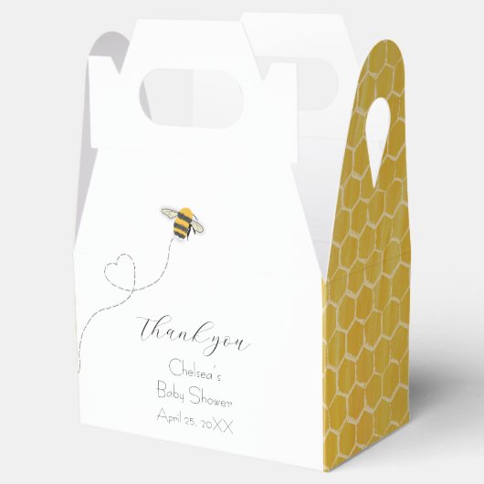 Honeybee Favor Box Geschenkschachtel (Geöffnet)
