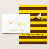Honeybee Foil Birthday Card Folienkarte (Anzeige)