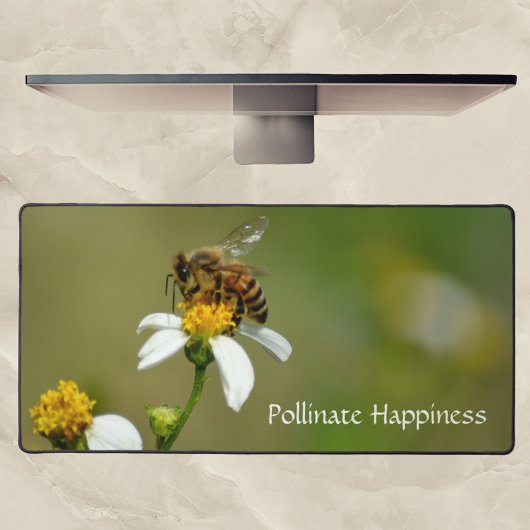 Honeybee Fotografische Pollinate Glück Schreibtischunterlage