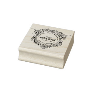 Honeybee Frame Local BEESWAX Gummistempel