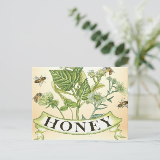 Honeybee Haven Postkarte (Stehend Vorderseite)