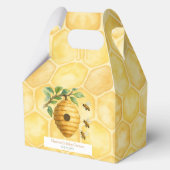 Honeybee Hive Baby Shower Geschenkschachtel (Vorderseite)