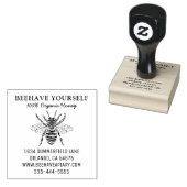 Honeybee Honey Apiary Bee Farm Gummistempel (Stempel)