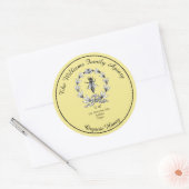 Honeybee Honey Jar Apiary Label | Bio Honig Runder Aufkleber (Umschlag)