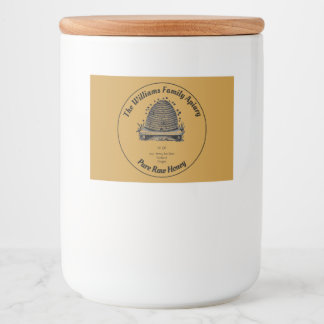 Honeybee Honey Jar Apiary Label | Reiner Honig Lebensmitteletikett