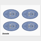 Honeybee Honey Jar Apiary Label | Reiner Honig Ovaler Aufkleber (Blatt)