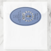 Honeybee Honey Jar Apiary Label | Reiner Honig Ovaler Aufkleber (Tasche)