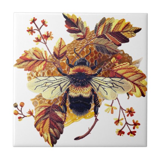 HoneyBee HoneyComb Autumn White | Fliese (Vorderseite)