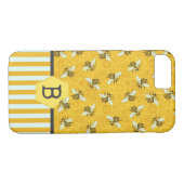 Honeybee Honeycomb Bumble Bee Monogram Pattern Case-Mate iPhone Hülle (Rückseite (Horizontal))
