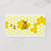 Honeybee Honeycomb Custom Business Cards Visitenkarte (Rückseite)