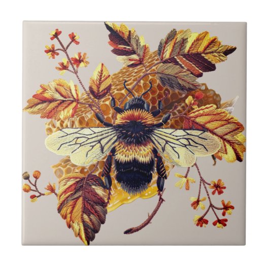 HoneyBee HoneyComb Herbst | Fliese (Vorderseite)