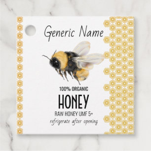 Honeybee Honeycomb Honey Geschenkanhänger