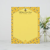 Honeybee Honeycomb Humble Bee Farm Apiary Paper (Stehend Vorderseite)