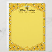 Honeybee Honeycomb Humble Bee Farm Apiary Paper (Vorne/Hinten)