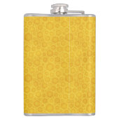 Honeybee Honeycomb Queen Bee Crown Custom Text Flachmann (Rückseite)